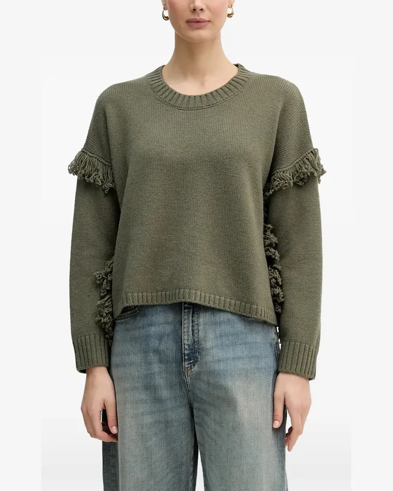 Benetton fringed sweater - Grün Grün