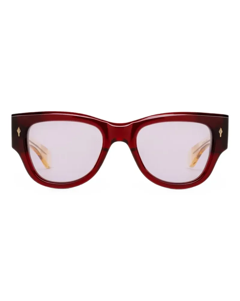 Jacques Marie Mage Chelsea Sonnenbrille mit geometrischem Gestell - Rot Rot