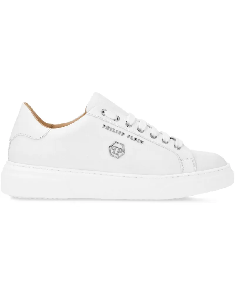 Philipp Plein Sneakers mit Hexagon-Logo - Weiß Weiß