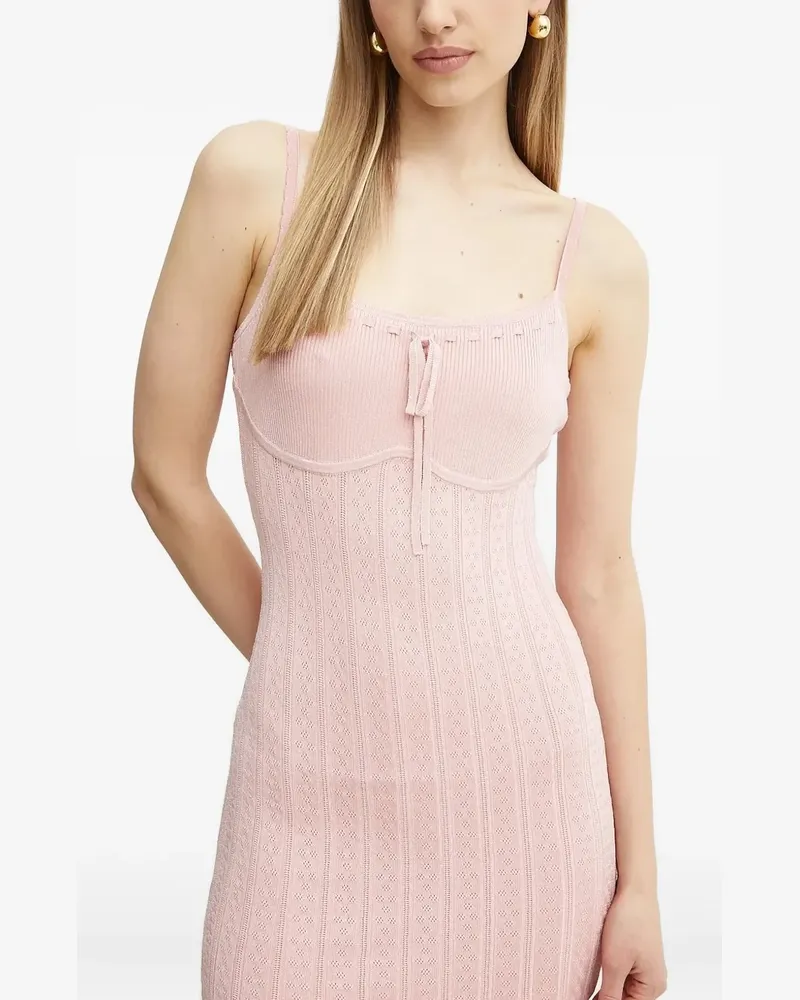 Guess Minikleid mit Bindedetail - Rosa Rosa