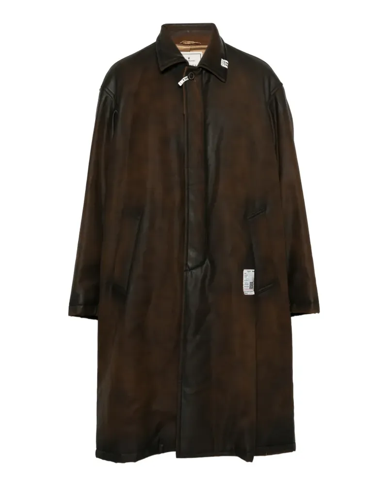 MIHARAYASUHIRO coated puffer coat - Braun Braun