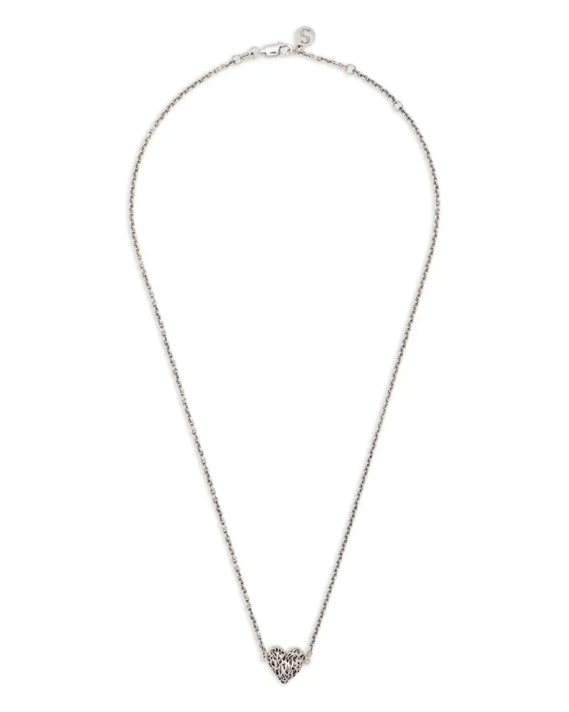 Stolen Girlfriends Club Death Metal Hearts necklace - Silber Silber