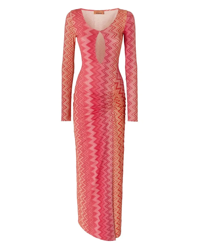 Missoni Strandkleid mit Zickzackmuster - Rot Rot