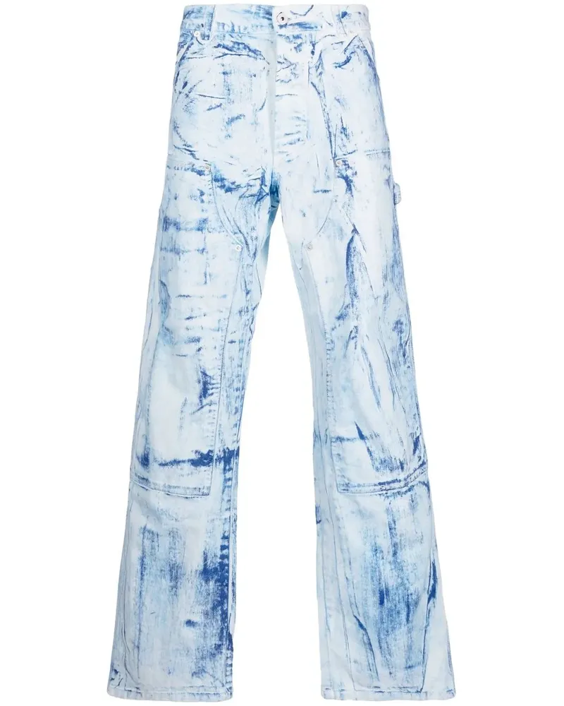 Heron Preston Jeans im Distressed-Look - Blau Blau