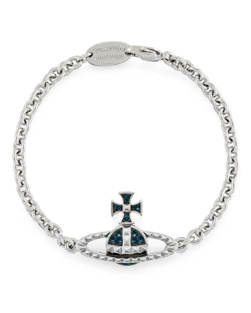 Vivienne Westwood crystal-embellished bracelet - Silber Silber