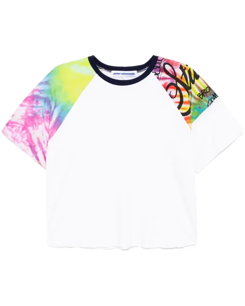 Stain Shade T-Shirt mit Einsätzen - Weiß Weiß