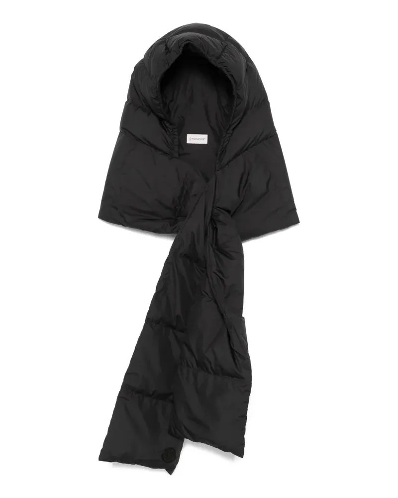 Moncler hooded scarf - Schwarz Schwarz