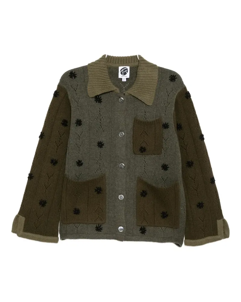 YANYAN KNITS embroidered cardigan - Grün Grün