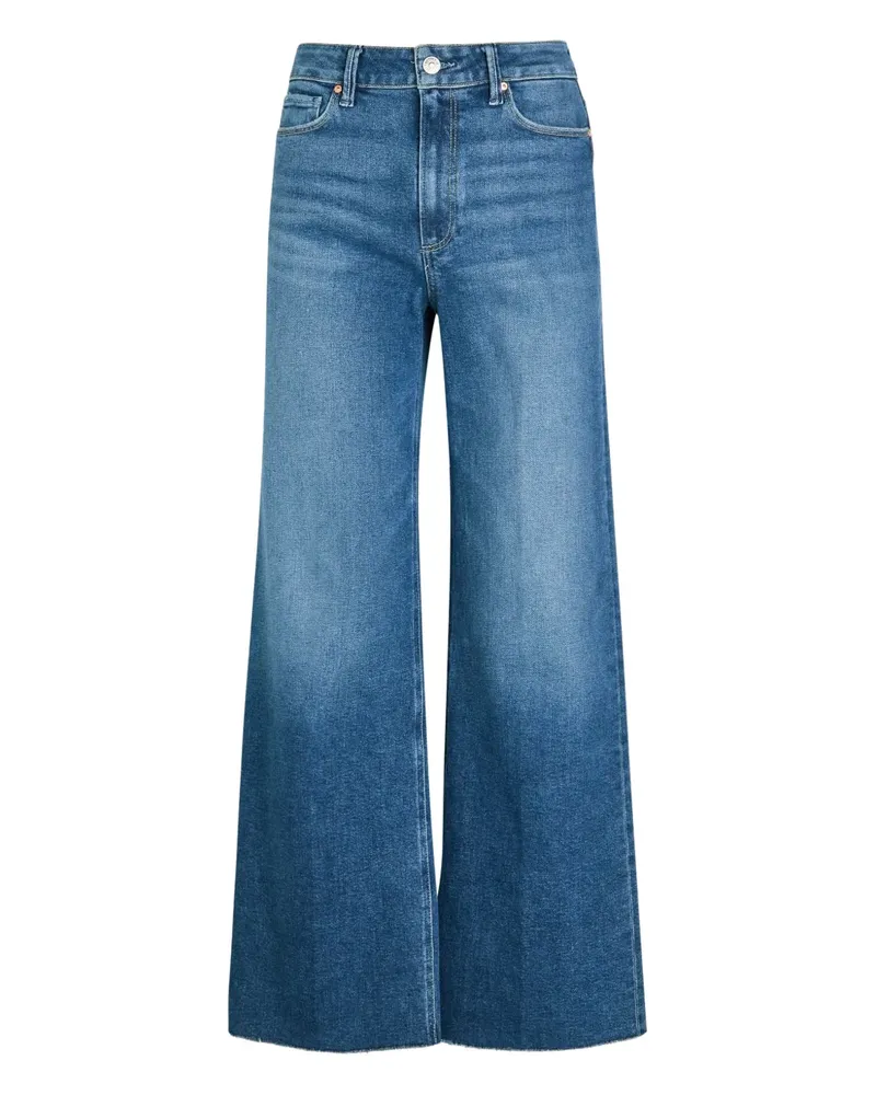 Paige faded wide-leg jeans - Blau Blau
