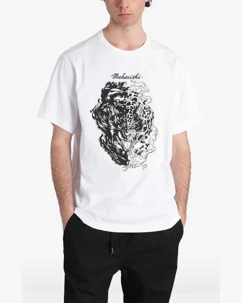 maharishi Chimera Panther T-shirt - Weiß Weiß