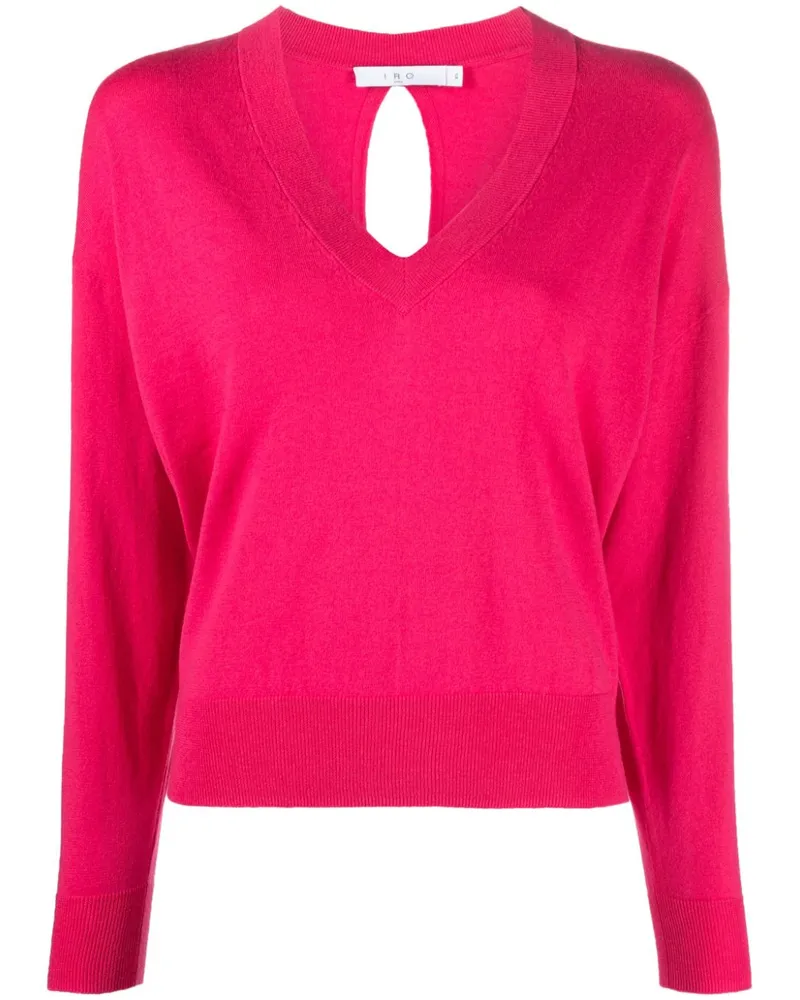IRO Maddio Pullover mit Cut-Outs - Rosa Rosa