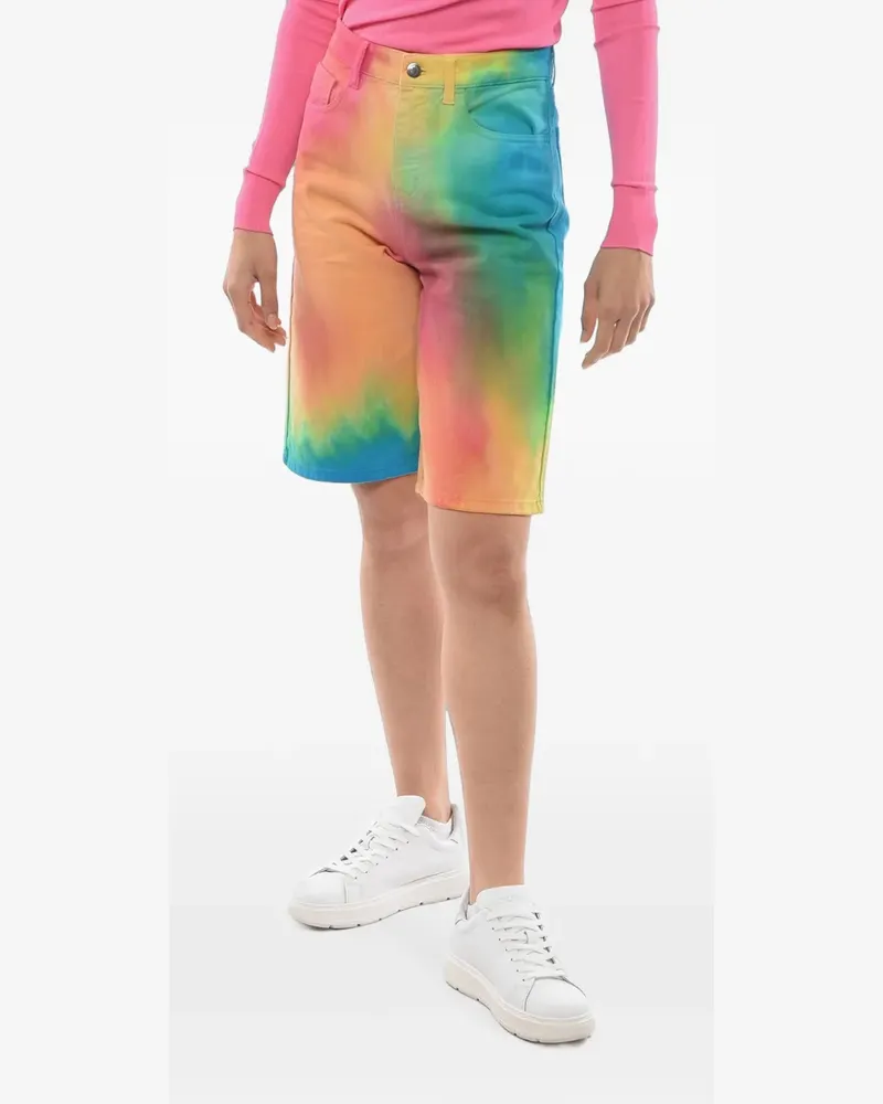 IRENEISGOOD rainbow-effect shorts - Orange Orange