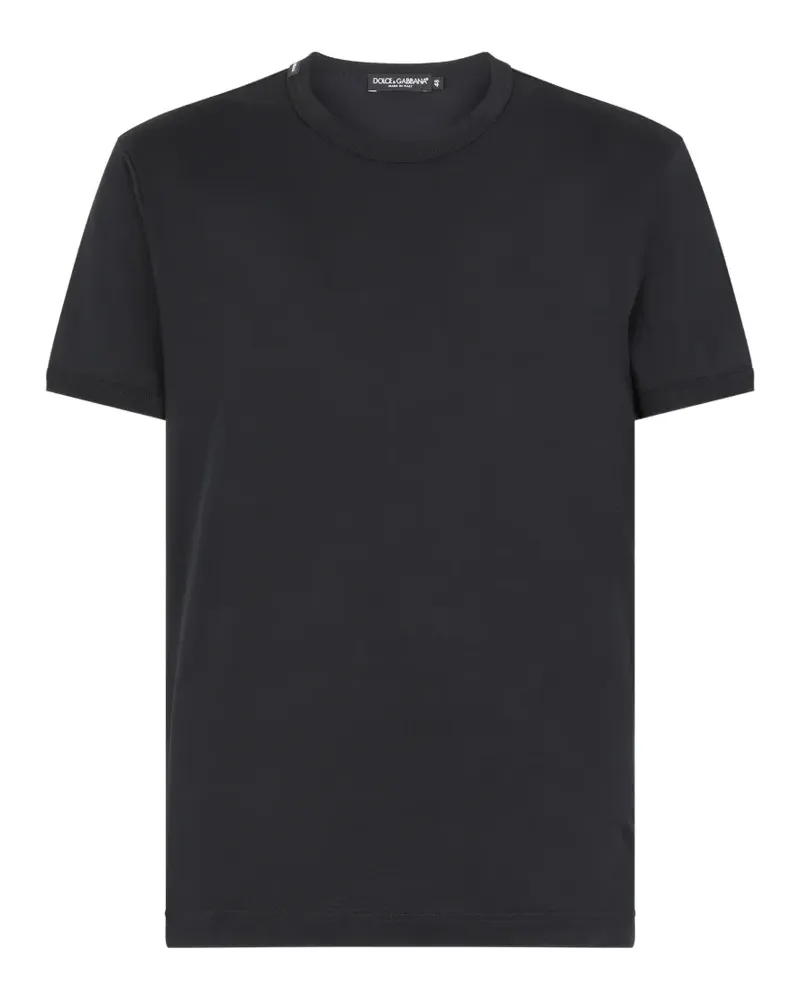Dolce & Gabbana Cotton T-shirt with logo - Blau Blau