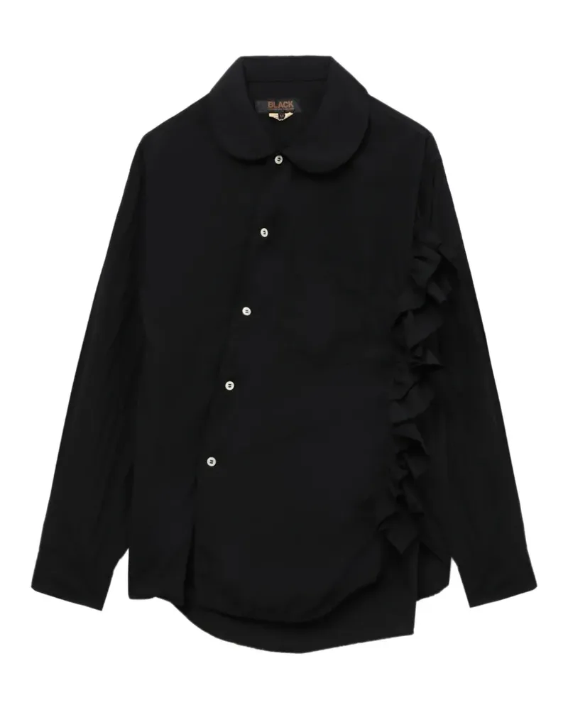 Comme des Garçons Hemd mit Bubikragen - Schwarz Schwarz