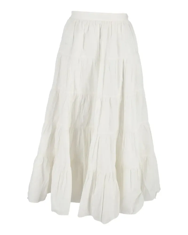 Ulla Johnson Tiered midi skirt - Weiß Weiß