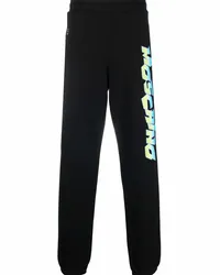 Moschino Jogginghose mit Logo-Print Schwarz