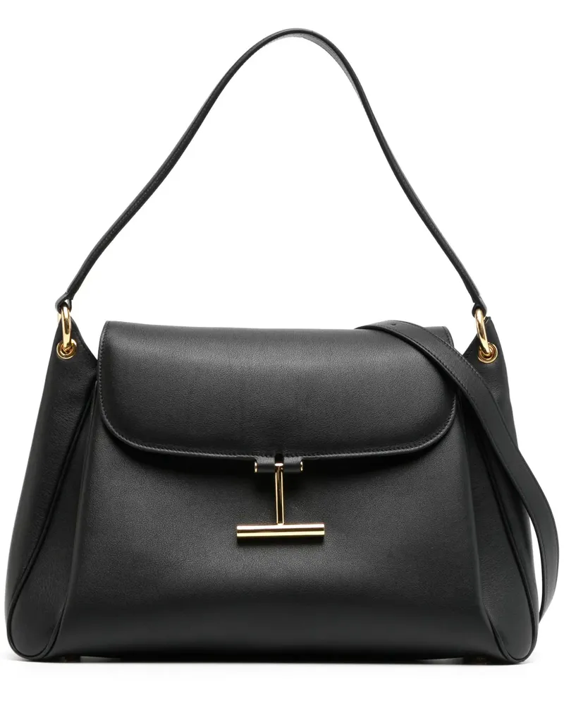Tom Ford Schultertasche aus Leder - Schwarz Schwarz