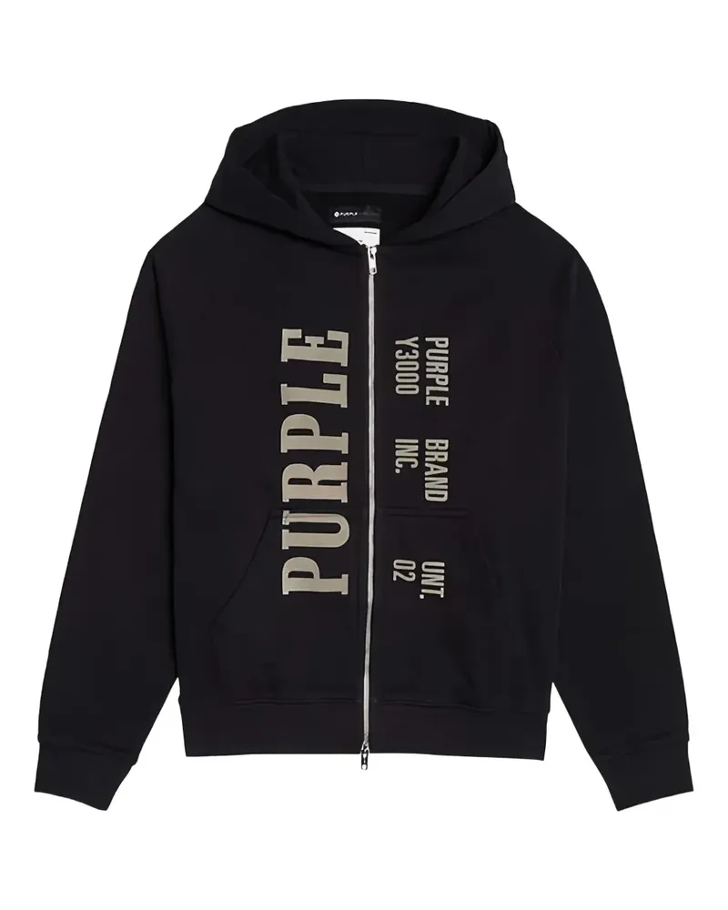 PURPLE BRAND History Kapuzenjacke - Schwarz Schwarz