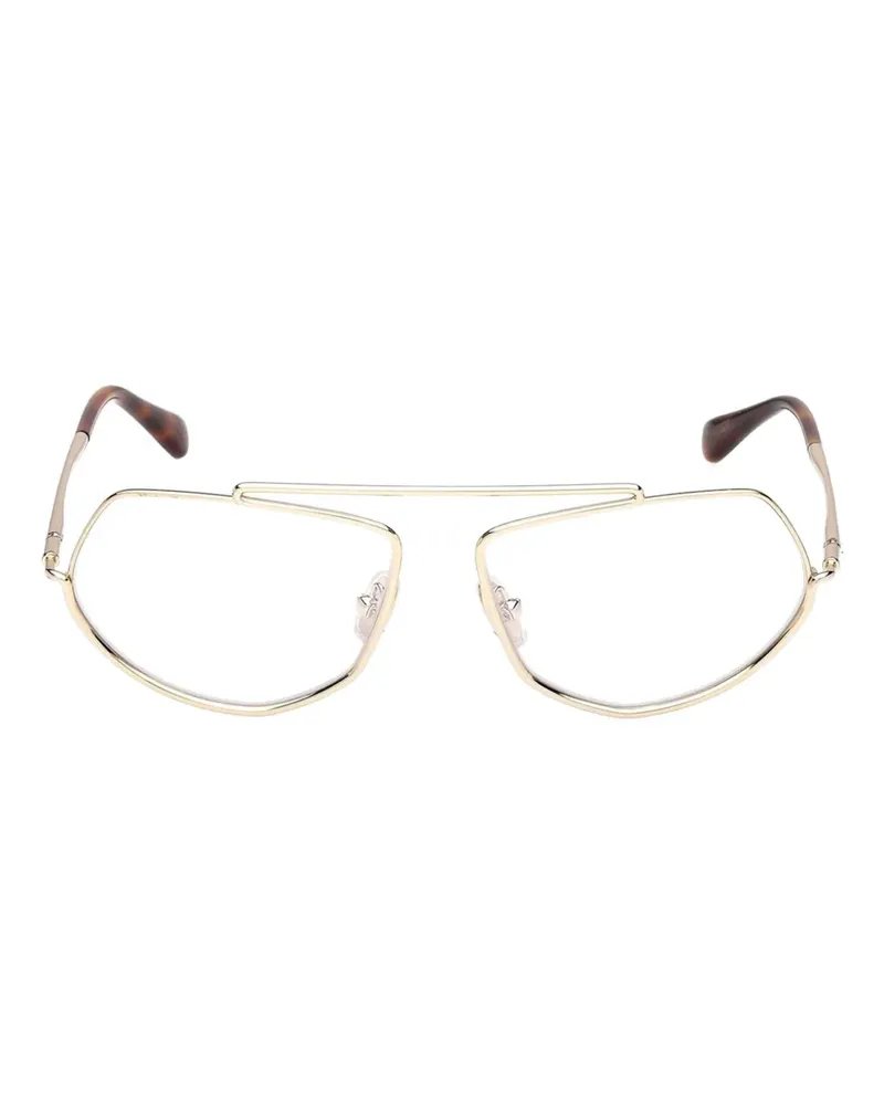 Max Mara Brille mit geometrischem Gestell - Gold Gold