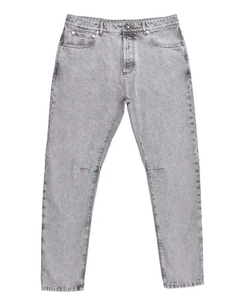 Brunello Cucinelli belt-loops jeans - Grau Grau