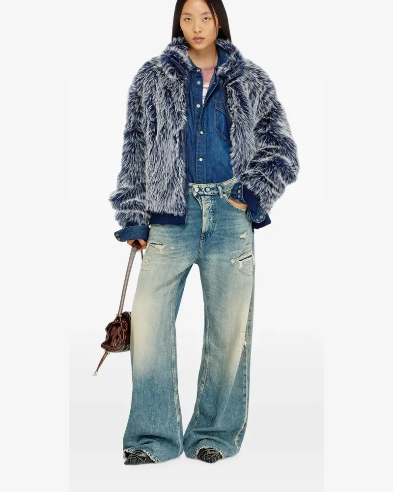 Diesel 1996 Wide-Leg-Jeans - Blau Blau