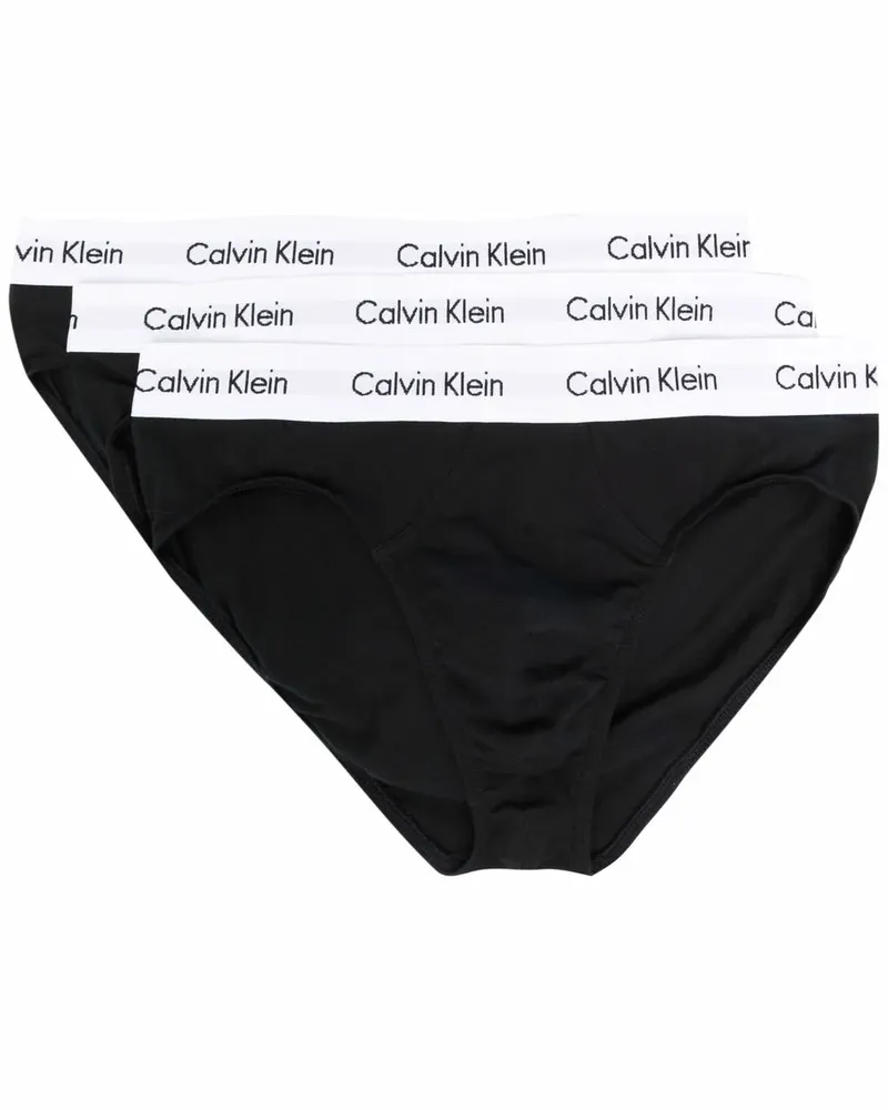 Calvin Klein Slip mit Logo-Bund - Schwarz Schwarz