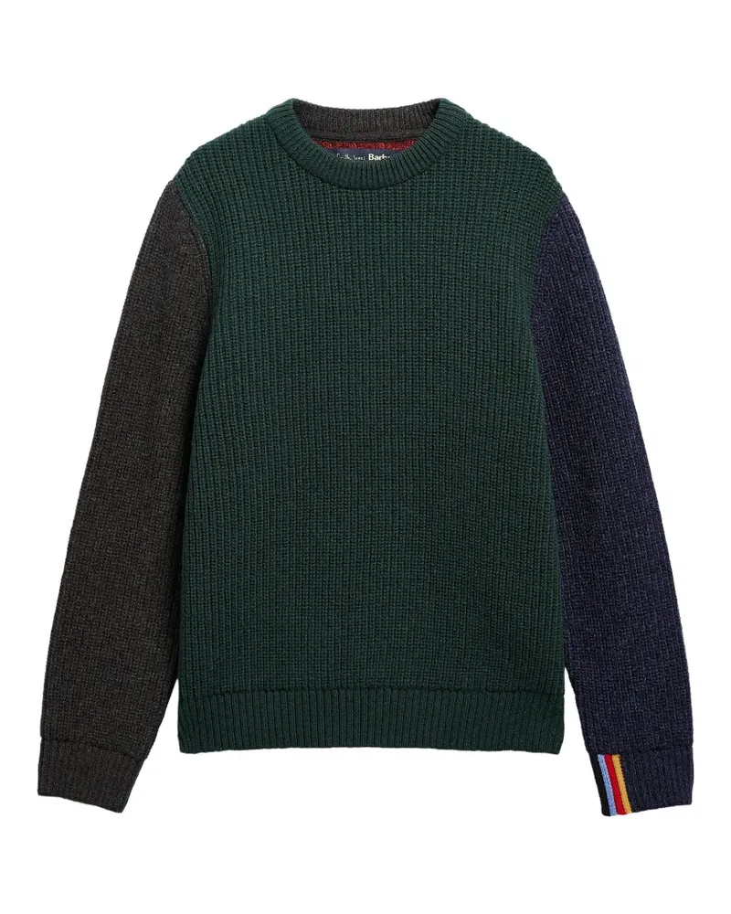 Barbour x Paul Smith Pullover mit Zopfmuster - Grün Grün