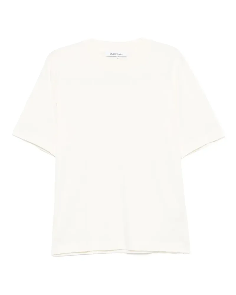 Études Studio embossed-logo T-shirt - Nude Nude
