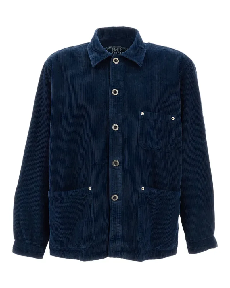 B.D. Baggies Jacke mit Cordstruktur und Knopfverschluss - Blau Blau