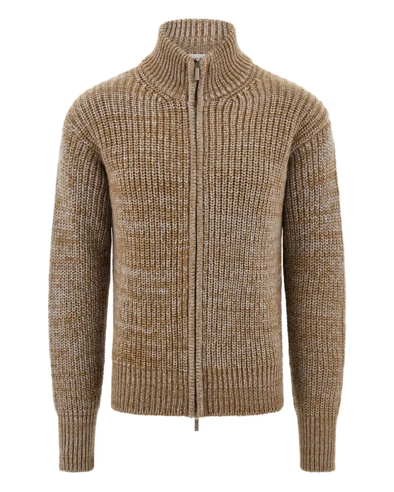 Ferragamo Cardigan mit Stehkragen - Braun Braun