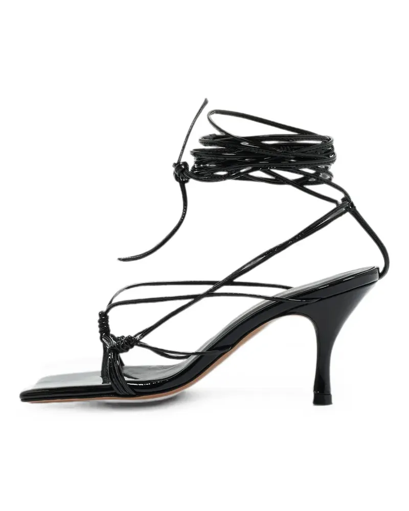 Andrea Wazen Gia ankle-strap leather sandals - Schwarz Schwarz