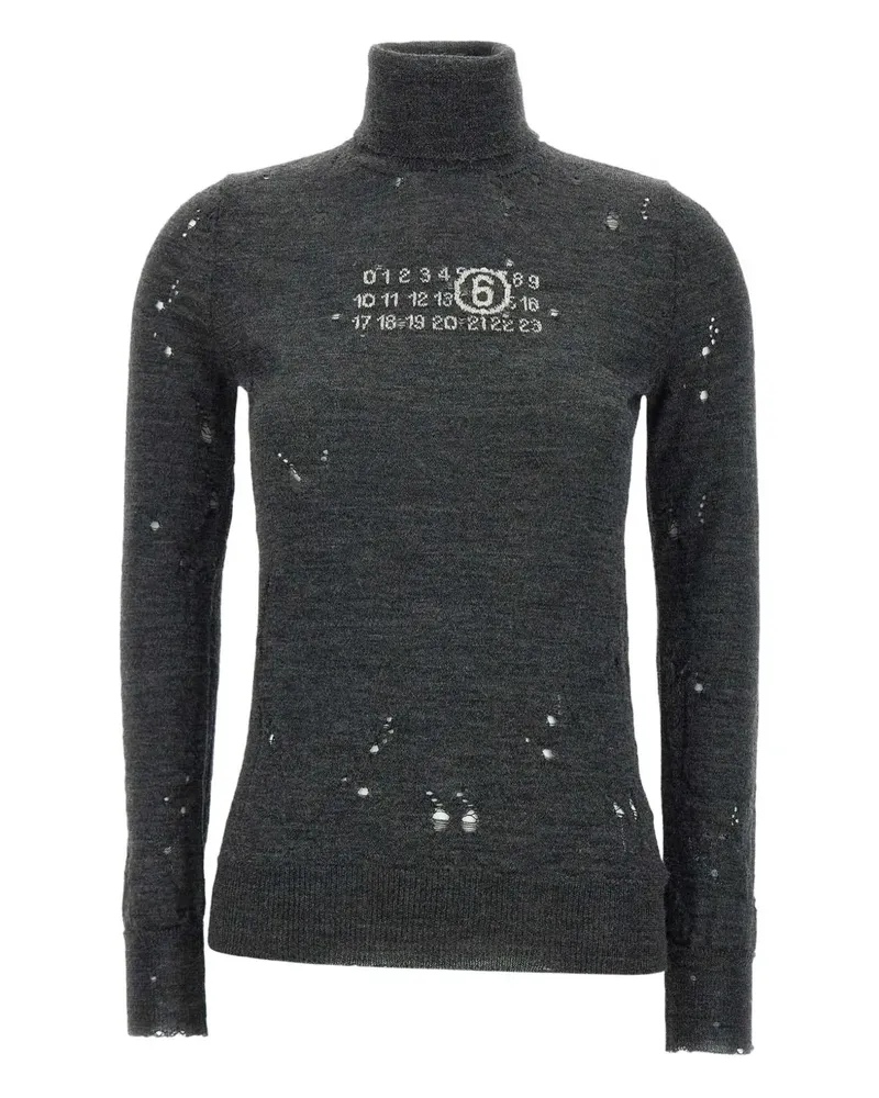 Maison Margiela Pullover im Distressed-Look - Grau Grau