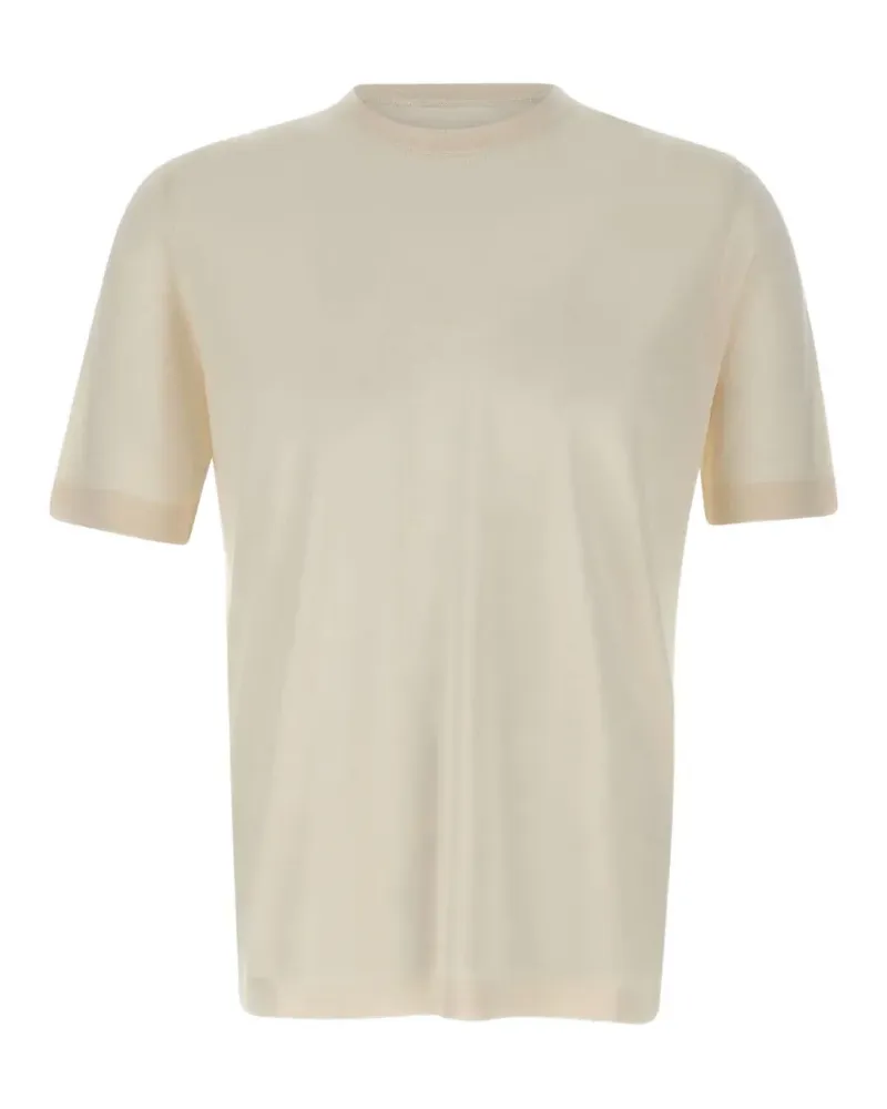Filippo de Laurentiis Gestricktes T-Shirt - Weiß Weiß