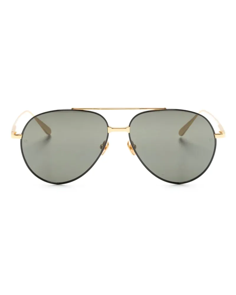 Linda Farrow Marcelo Pilotenbrille - Gold Gold
