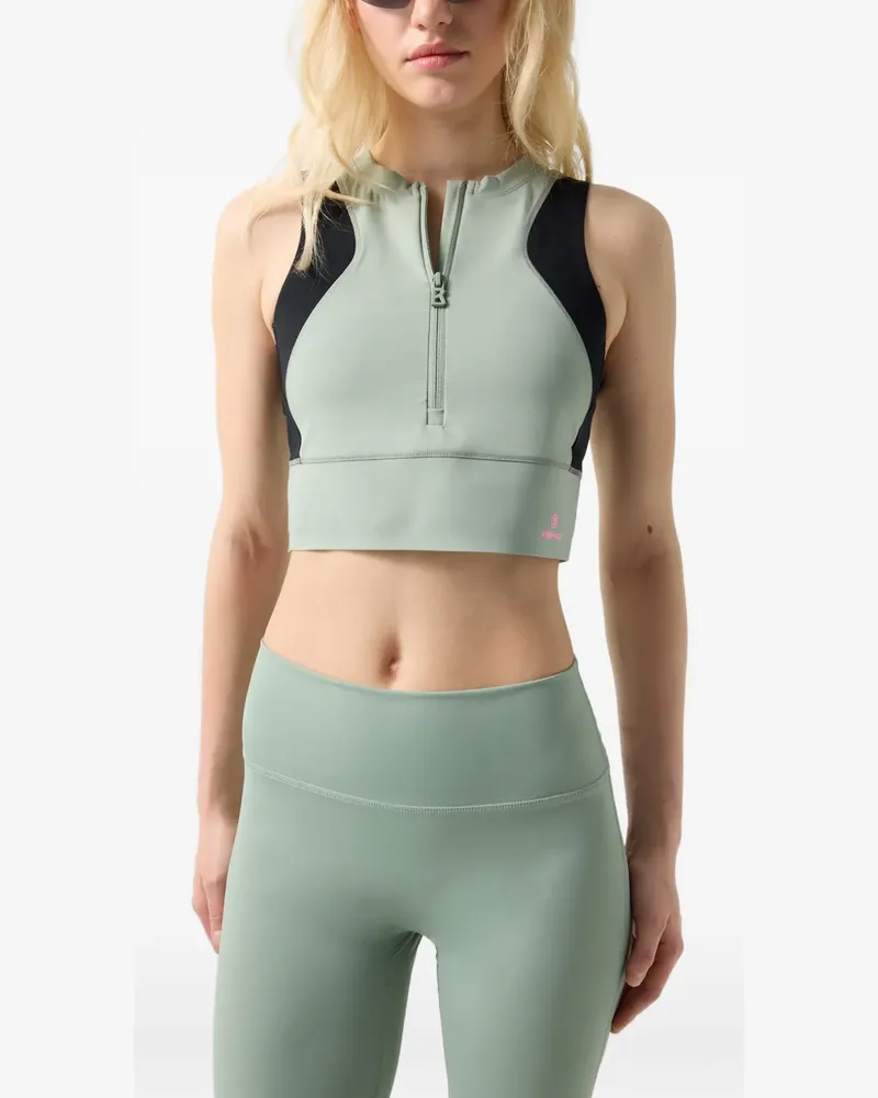 Bogner Fire & Ice Caia half-zip crop top - Grün Grün