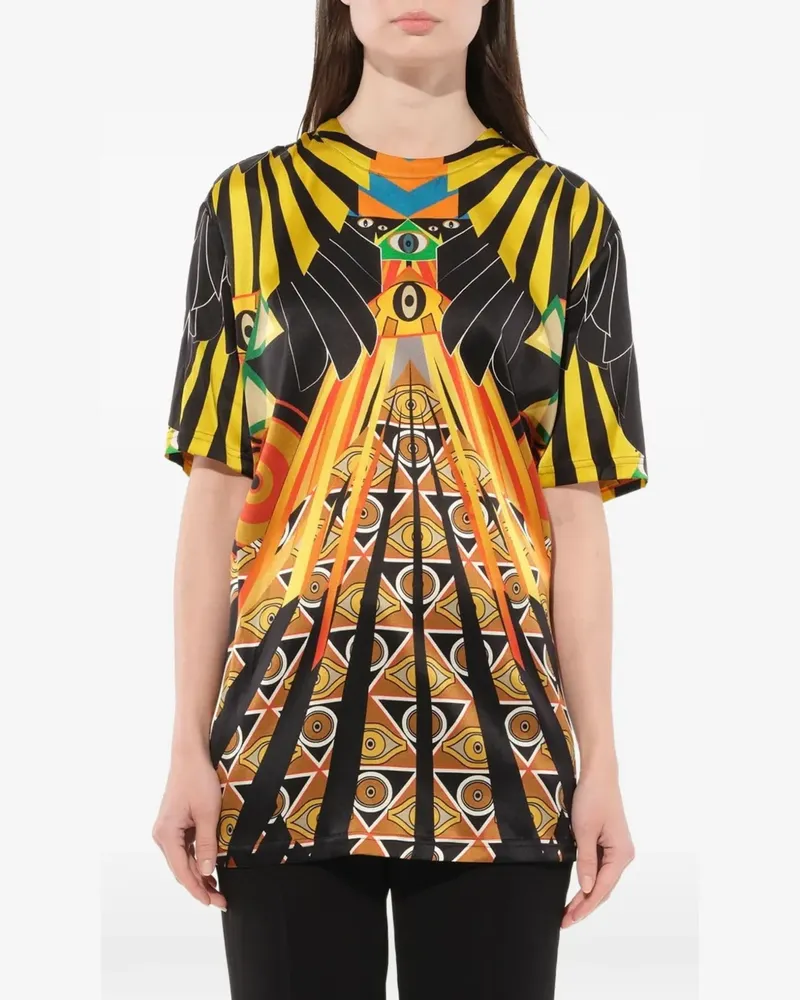 Givenchy Optical Wings' T-Shirt mit Print - Schwarz Schwarz