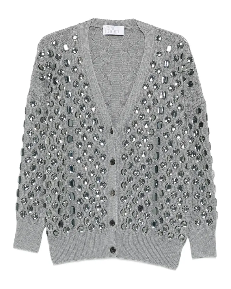 Giuseppe di Morabito Verzierter Cardigan - Grau Grau