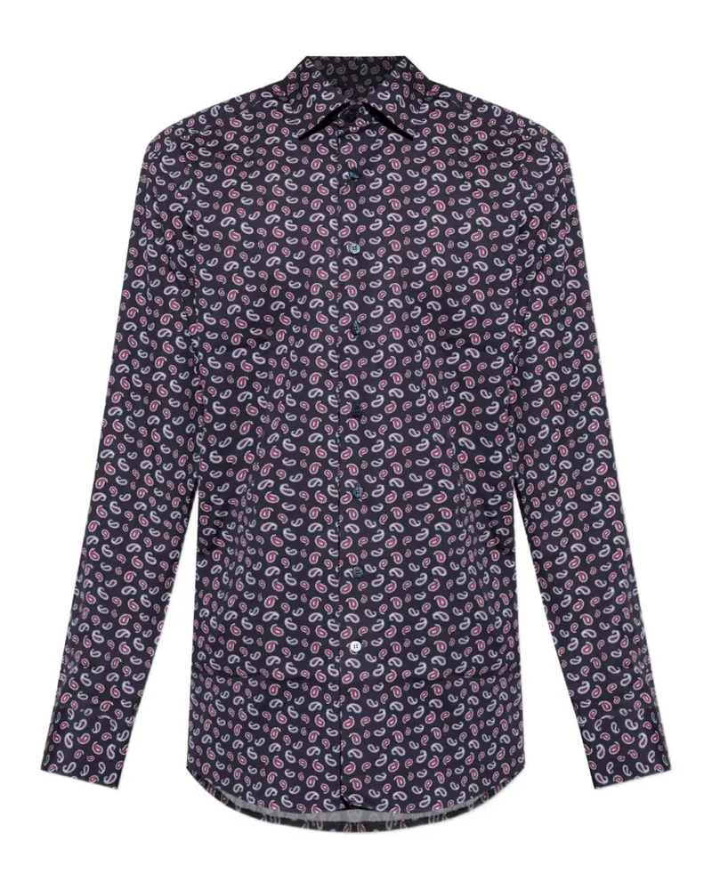 Etro Hemd mit Paisleymuster - Blau Blau