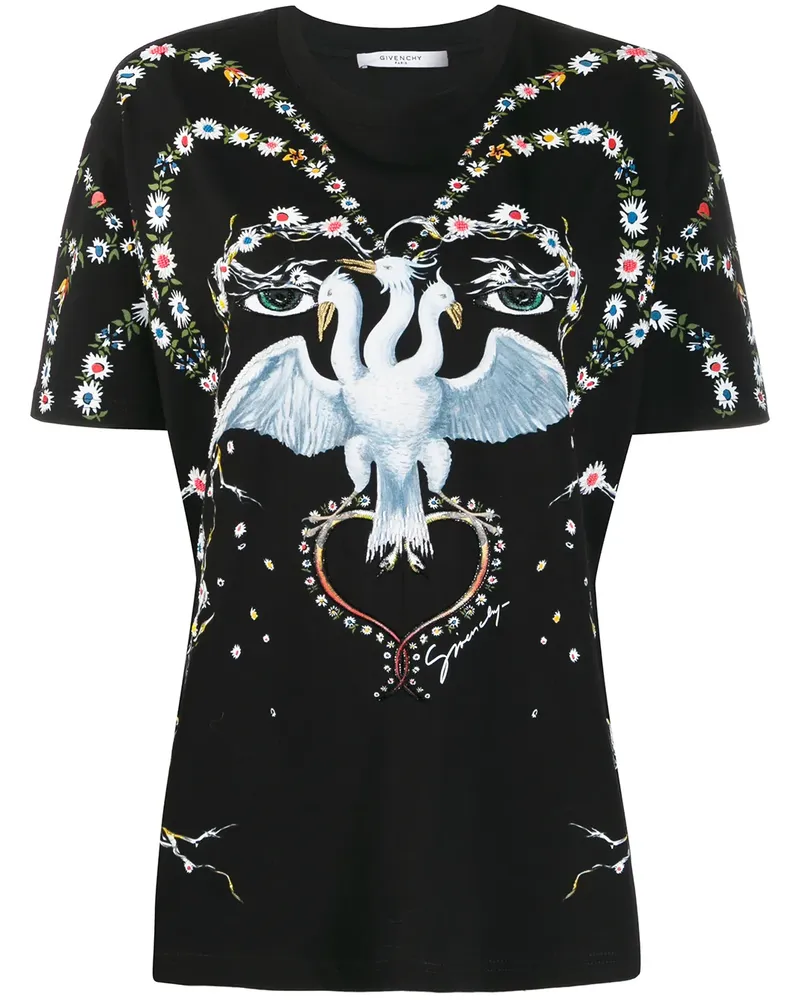 Givenchy Verziertes T-Shirt - Schwarz Schwarz