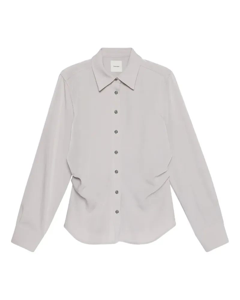 Calvin Klein ruched-waist shirt - Nude Nude