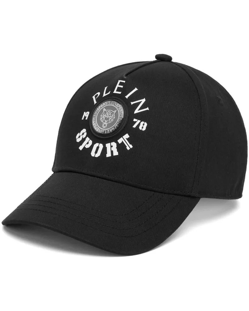 Philipp Plein Baseballkappe mit Logo-Print - Schwarz Schwarz