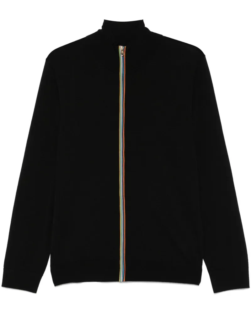 Paul Smith Cardigan mit Artist-Streifen - Schwarz Schwarz