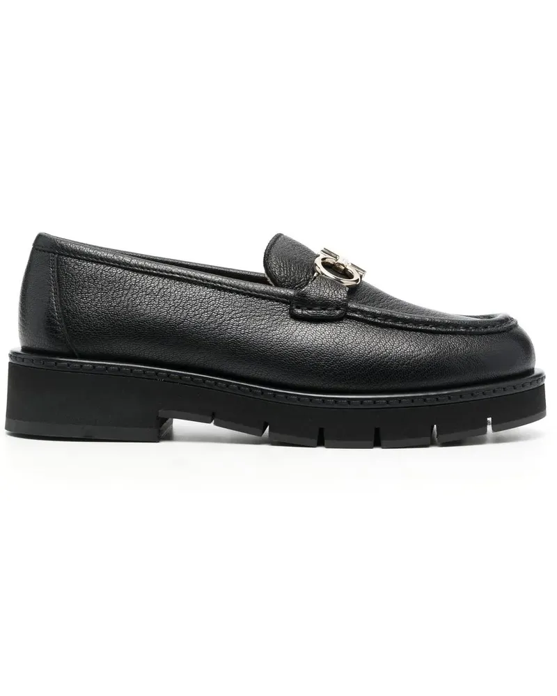 Ferragamo Loafer mit Schnalle - Schwarz Schwarz