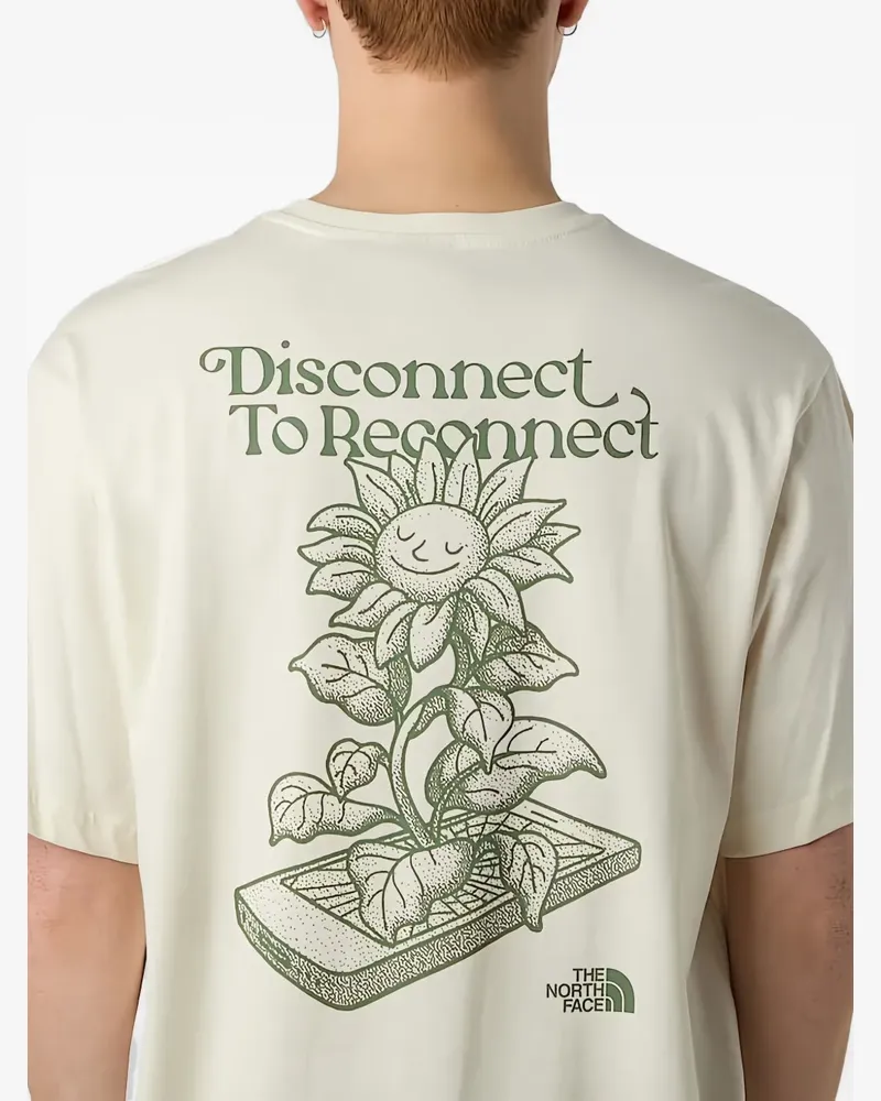 The North Face T-Shirt mit Logo-Print - Nude Nude