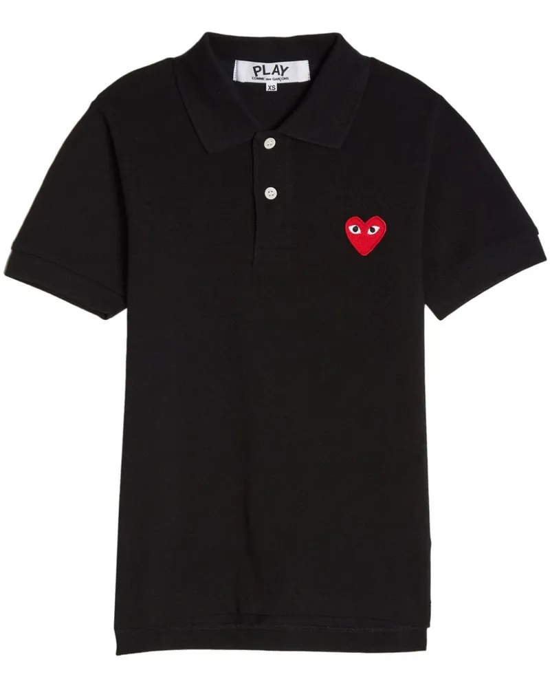 Comme des Garçons Poloshirt mit Logo-Patch - Schwarz Schwarz