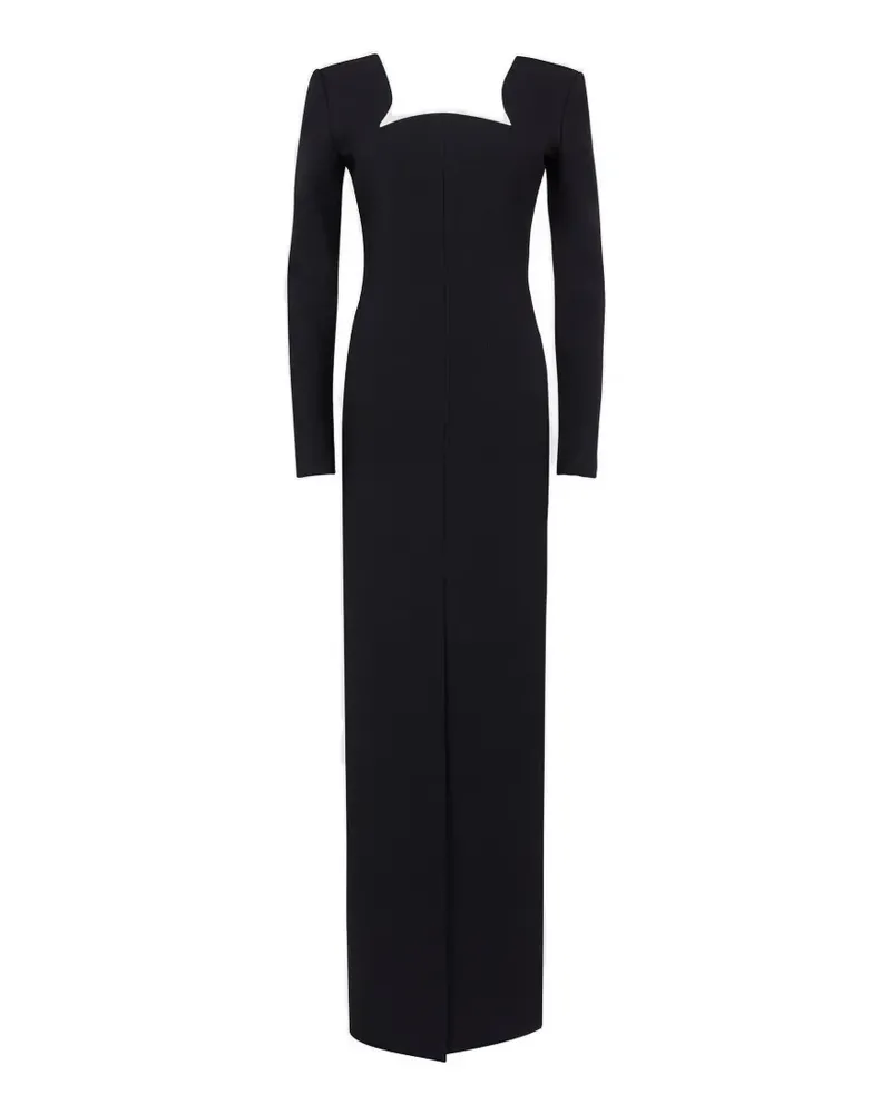 Roksanda Ilincic Zari square-neck maxi dress - Schwarz Schwarz