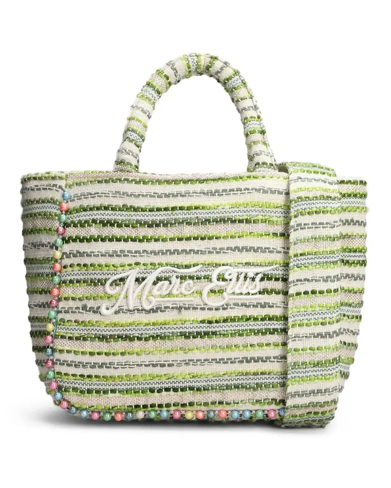 MARC ELLIS Mittelgroßer Buby L Indy Tote Bag mit Perlen-Patch - Nude Nude