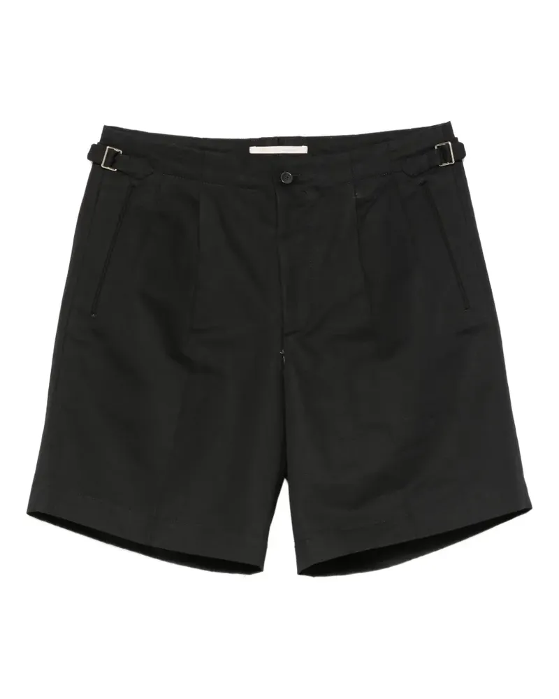 Briglia 1949 buckled pleated shorts - Schwarz Schwarz