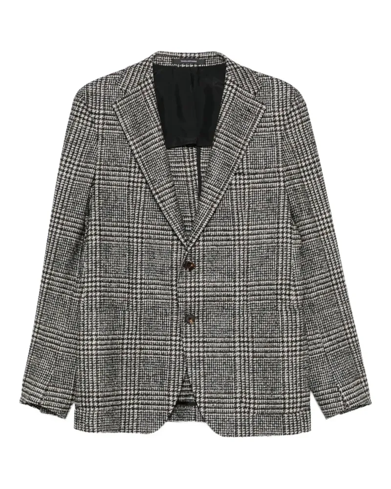 Tagliatore Karierte Jacke mit Knöpfen - Grau Grau