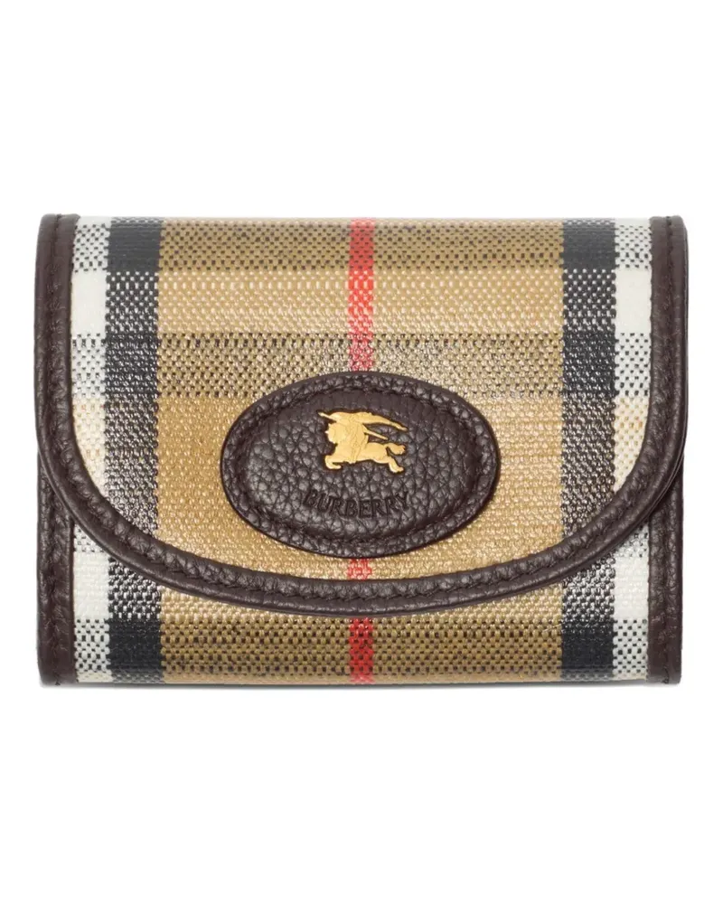 Burberry Kariertes Highlands Portemonnaie - Nude Nude